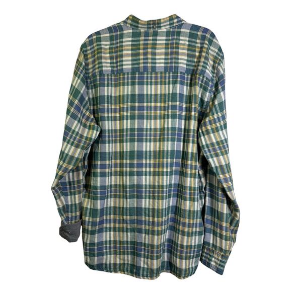 TOAD & CO Shirt XL Airsmyth Lightweight Plaid Flannel Button Down Recycled - Picture 3 of 15